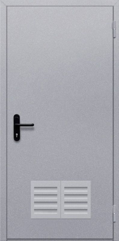 картинка Однопольная глухая дверь ДПМ-01-EI60 с решеткой магазин Дверкин 