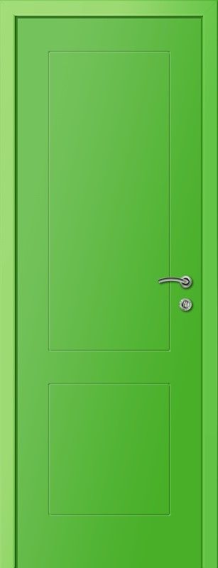 картинка Пластиковая межкомнатная дверь KAPELLI multicolor Ф2К RAL 6018 Зеленый магазин Дверкин 