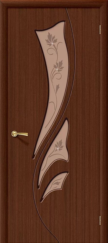картинка Межкомнатная дверь файн-лайн Эксклюзив со стеклом Шоколад магазин Дверкин 