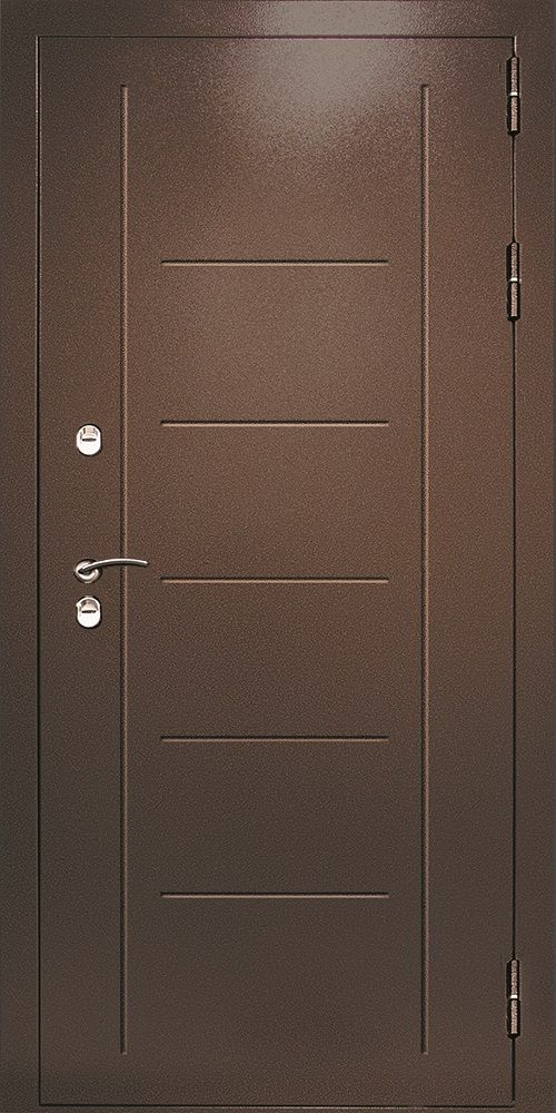 картинка Входная металлическая дверь Термаль Экстра Лиственница Бежевая магазин Дверкин 