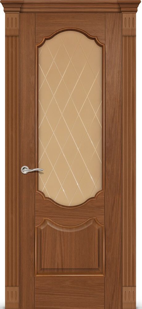 картинка Межкомнатная дверь СитиДорс Гиацинт Американский Орех - Бронза от магазина Дверкин