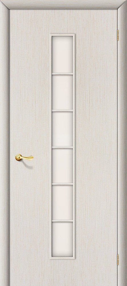 картинка Межкомнатная ламинированная дверь 2С Беленный Дуб - Сатинато Белое от магазина Дверкин