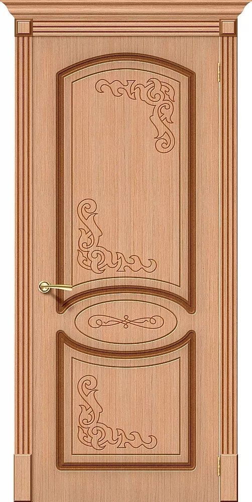 картинка Межкомнатная дверь файн-лайн Азалия Дуб от магазина Дверкин