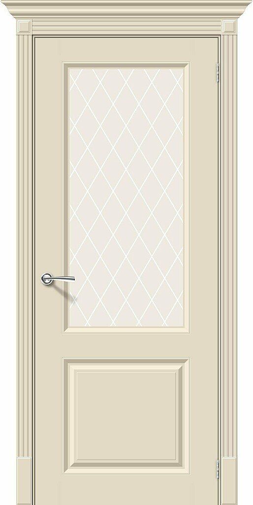 картинка Межкомнатная крашенная дверь Скинни-13 Эмаль Cream магазин Дверкин 