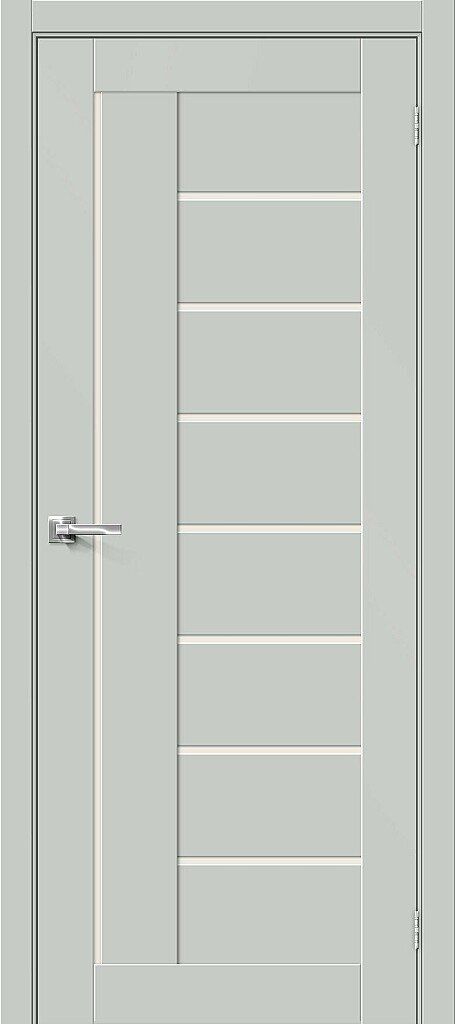 картинка Межкомнатная дверь Эмалит Браво-29 Grey Matt - Magic Fog магазин Дверкин 