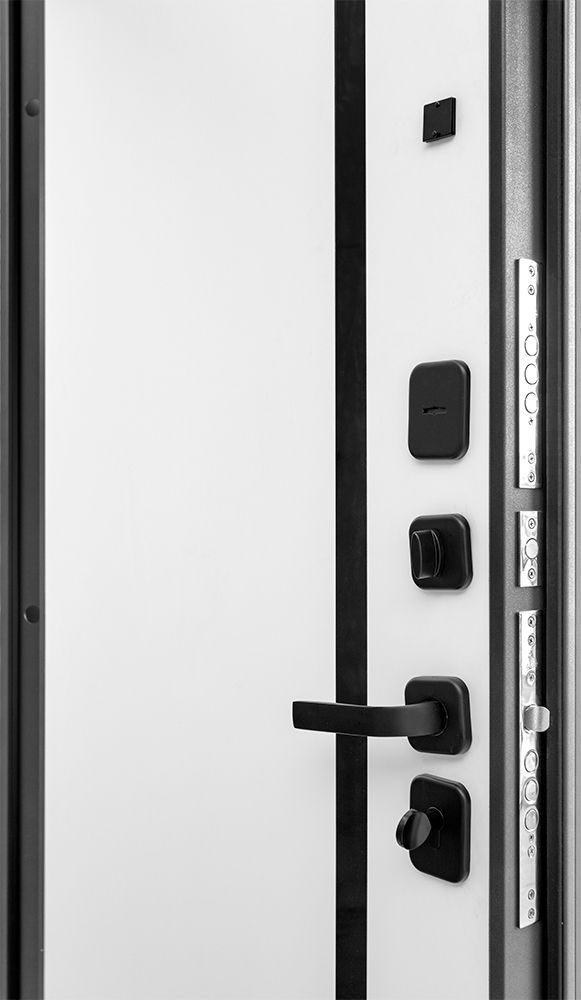 Входная металлическая дверь ДК-80 Софт Графит - Софт Белый Снег_76600