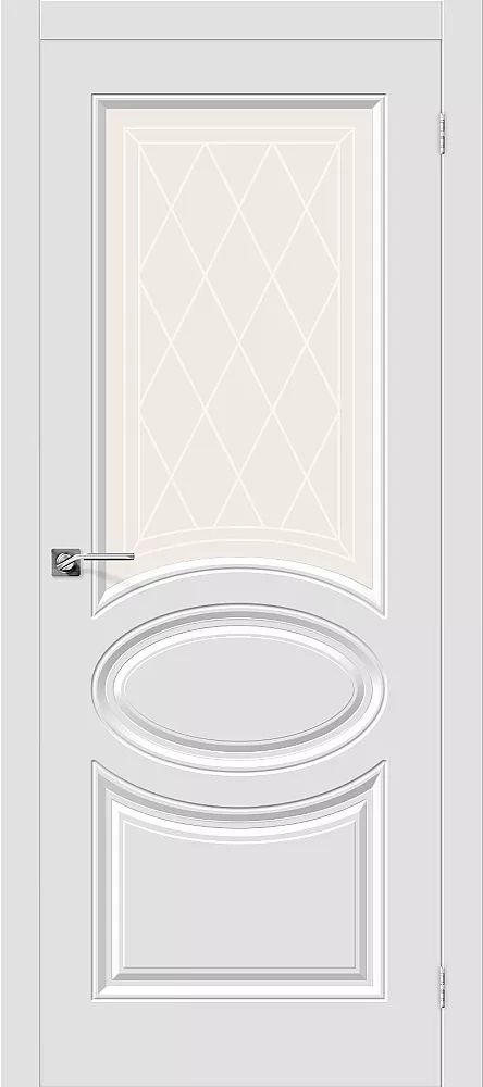 картинка Межкомнатная дверь Скинни-21 ПВХ Белый от магазина Дверкин