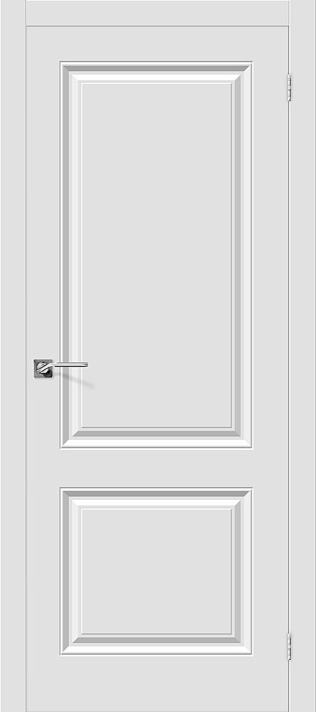 картинка Межкомнатная дверь Скинни-12 ПВХ Белый от магазина Дверкин