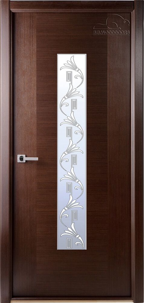 картинка Межкомнатная дверь файн-лайн Belwooddoors Классика Люкс со стеклом Венге от магазина Дверкин