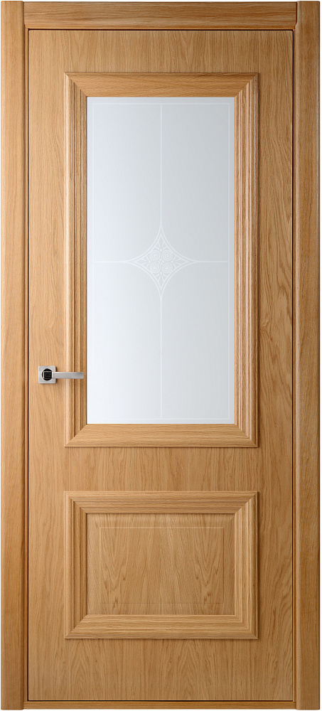 картинка Межкомнатная дверь файн-лайн Belwooddoors Франческо со стеклом Дуб от магазина Дверкин
