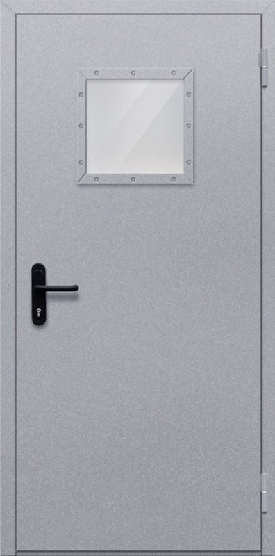 картинка Однопольная дверь с квадратным стеклом ДПМ-01-EIW60 магазин Дверкин 