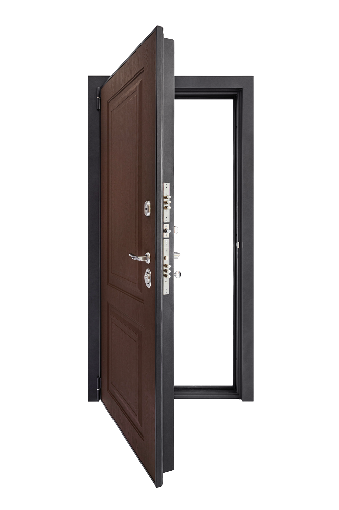 Входная металлическая дверь ДК-3 Ясень Шоколад 714 - Бетон Снежный 49_75423