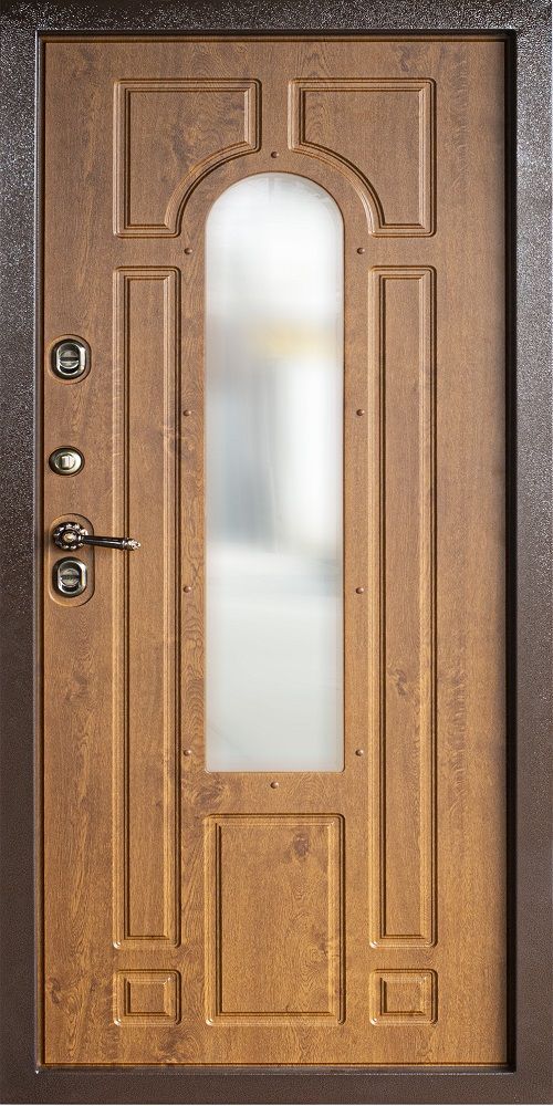 Входная дверь с терморазрывом Термо Лацио 3К Золотой Дуб_61730
