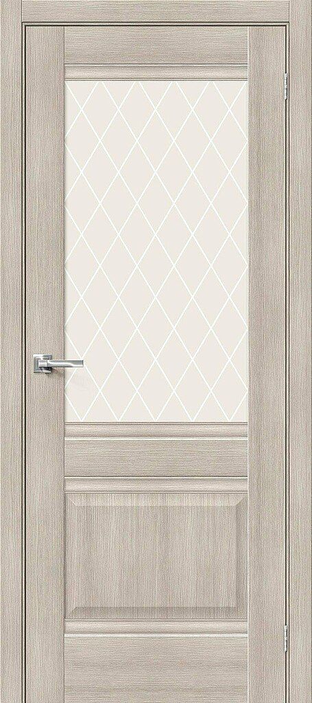 картинка Межкомнатная дверь Прима-3 Cappuccino Veralinga - White Сrystal от магазина Дверкин