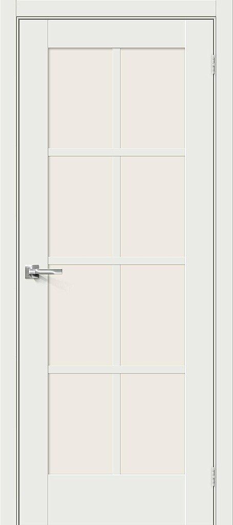картинка Межкомнатная дверь Эмалит Прима-11.1 White Matt - Magic Fog магазин Дверкин 