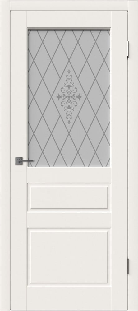 картинка Дверь межкомнатная крашенная Chester Ivory Эмаль Крем - White Art магазин Дверкин 