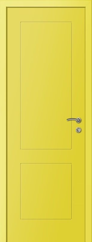 картинка Пластиковая межкомнатная дверь KAPELLI multicolor Ф2К RAL 1018 Желтый магазин Дверкин 