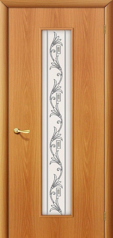 картинка Ламинированная межкомнатная дверь 24Х Миланский Орех - Сатинато Белое Витраж магазин Дверкин 