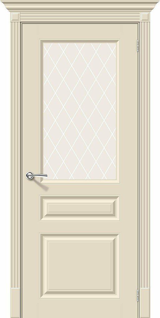 картинка Межкомнатная крашенная дверь Скинни-15.1 Эмаль Cream магазин Дверкин 