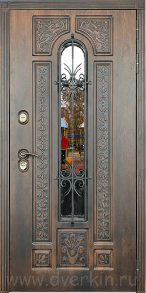 картинка Входная дверь с терморазрывом Термо Лацио 3К Белая Эмаль магазин Дверкин 