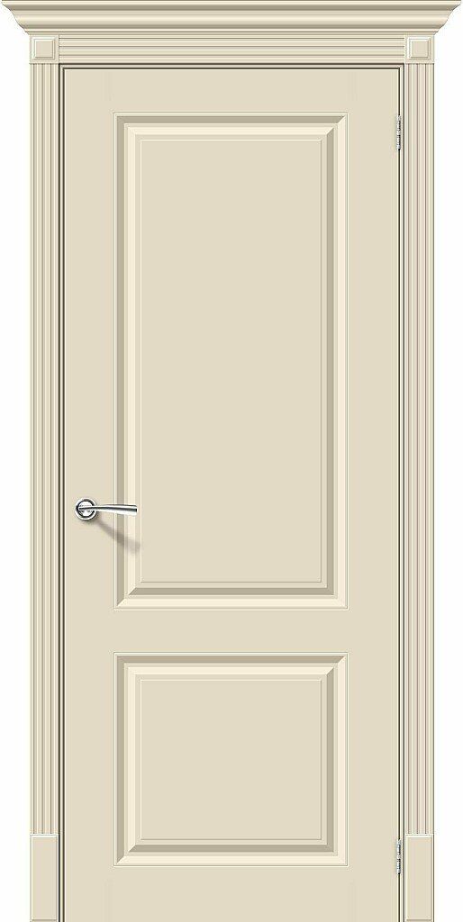 картинка Межкомнатная крашенная дверь Скинни-12 Эмаль Cream магазин Дверкин 