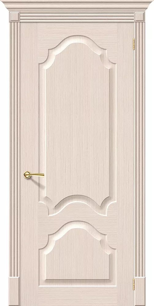 картинка Шпонированная дверь Афина Беленый Дуб файн-лайн магазин Дверкин 
