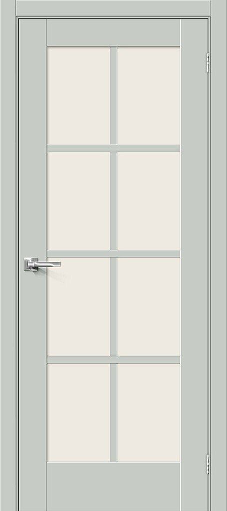 картинка Межкомнатная дверь Эмалит Прима-11.1 Grey Matt - Magic Fog магазин Дверкин 