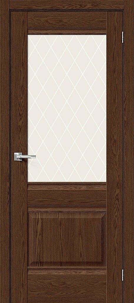 картинка Межкомнатная дверь Прима-3 Brown Dreamline - White Сrystal от магазина Дверкин