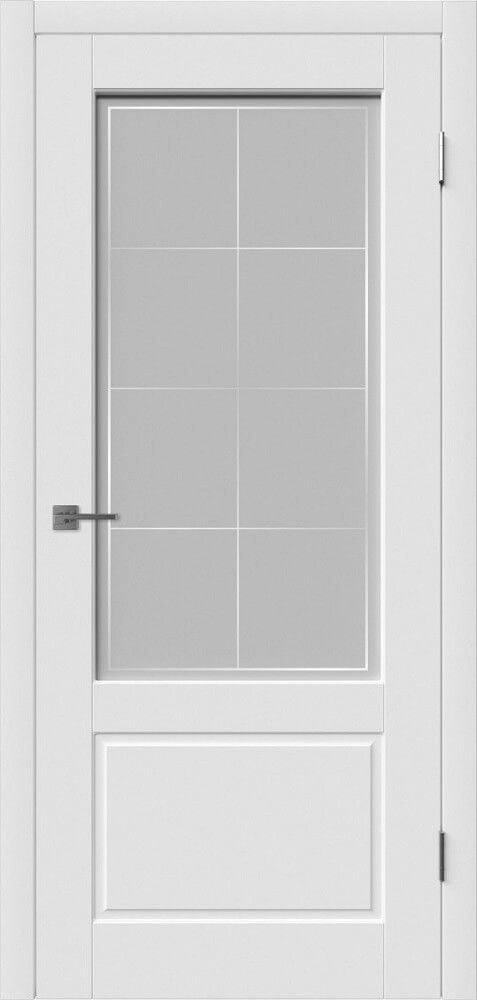 картинка Дверь межкомнатная крашенная Sheffield Polar Эмаль Белая - Print Cloud магазин Дверкин 