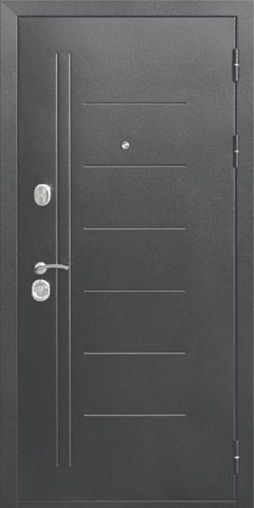 картинка Входная дверь Троя 10см Серебро - Лиственница Бежевая Царга магазин Дверкин 
