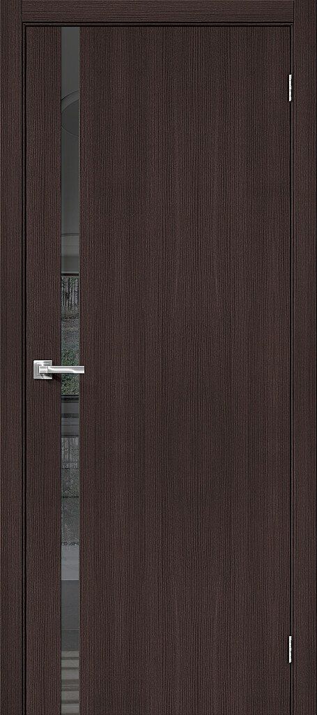 картинка Межкомнатная дверь Браво-1.55 Экошпон Wenge Melinga - Mirox Grey от магазина Дверкин