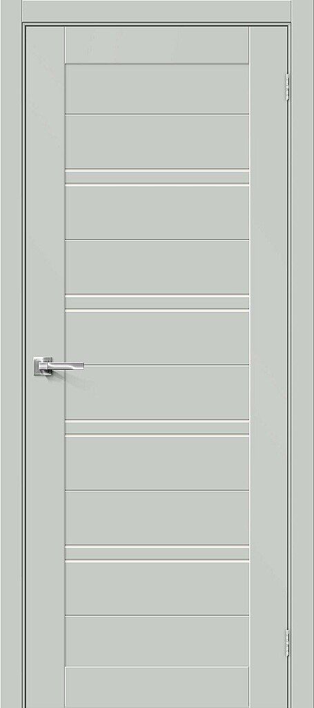 картинка Межкомнатная дверь Эмалит Браво-28 Grey Matt - Magic Fog магазин Дверкин 