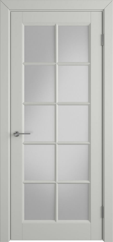 картинка Межкомнатная дверь Glanta Cotton Эмаль Серая - White Cloud от магазина Дверкин
