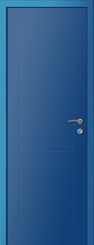 картинка Пластиковая межкомнатная дверь KAPELLI multicolor Ф2К RAL 5010 Синий магазин Дверкин 