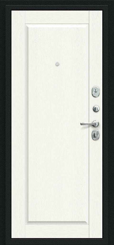 Входная дверь Сьют Kale Букле Черное - White Wood_74545