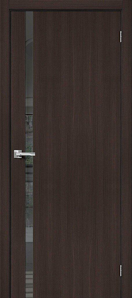 картинка Межкомнатная дверь Браво-1.55 Экошпон Wenge Veralinga - Mirox Grey магазин Дверкин 