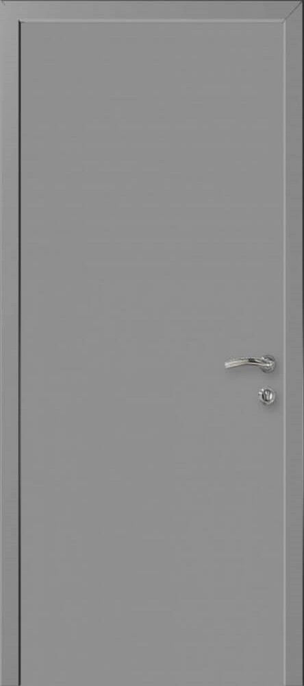 картинка Пластиковая межкомнатная дверь KAPELLI Classic Серый 7040 Моноколор Гладкий магазин Дверкин 