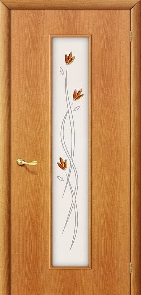 картинка Ламинированная межкомнатная дверь 22Х Миланский Орех - Белое Художественное Фьюзинг магазин Дверкин 