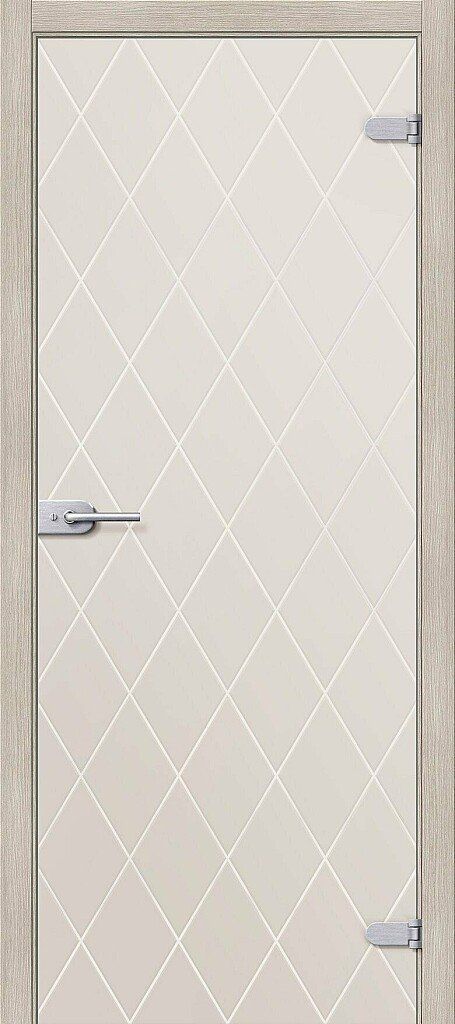 картинка Стеклянная межкомнатная дверь Кристалл Белое Сатинато магазин Дверкин 