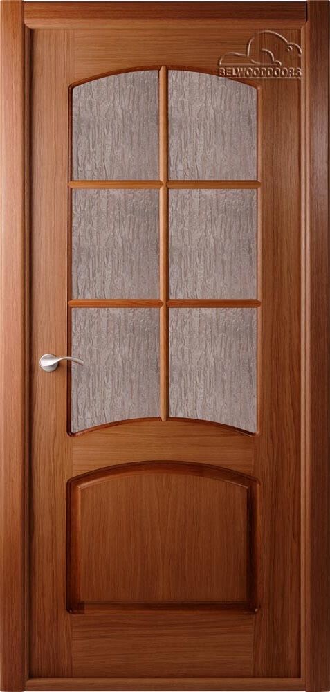 картинка Межкомнатная дверь Belwooddoors Наполеон Орех - Бронза магазин Дверкин 