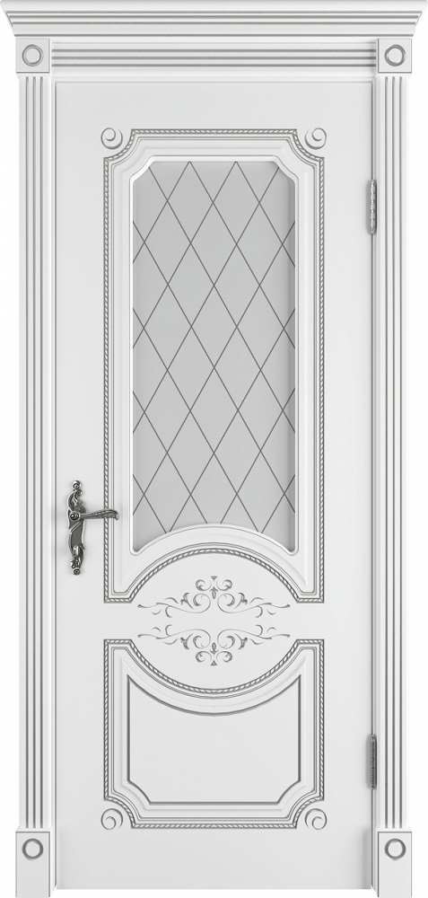 картинка Межкомнатная дверь Milana Polar PS Эмаль Белая - Art Cloud магазин Дверкин 