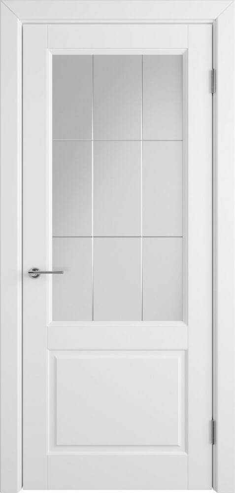 картинка Межкомнатная дверь Dorren Polar Эмаль Белая - Crystal Cloud C магазин Дверкин 