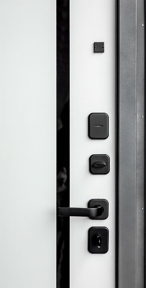 Входная металлическая дверь ДК-80 Софт Графит - Софт Белый Снег_76598