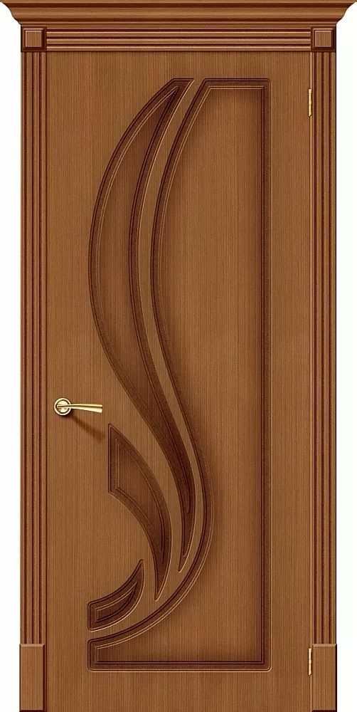 картинка Межкомнатная дверь файн-лайн Лилия Орех от магазина Дверкин
