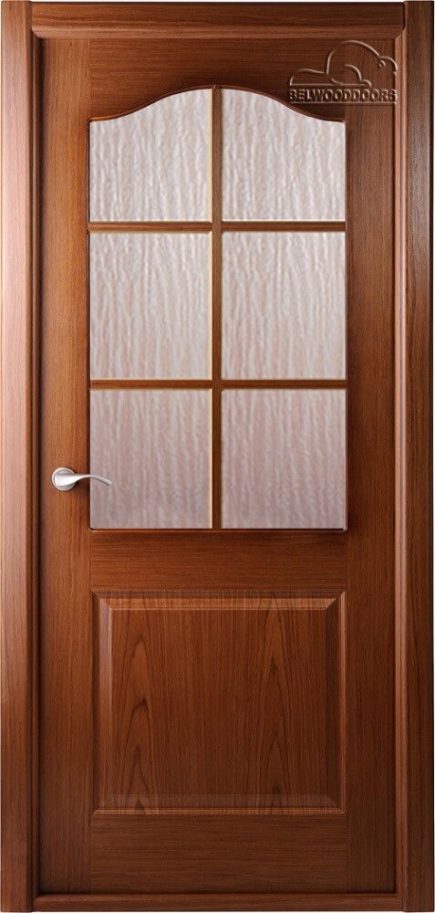 картинка Межкомнатная дверь файн-лайн Belwooddoors Капричеза со стеклом Орех магазин Дверкин 