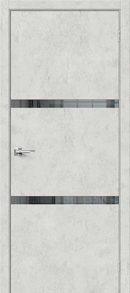 картинка Межкомнатная дверь Браво-2.55 Экошпон Look Art - Mirox Grey от магазина Дверкин