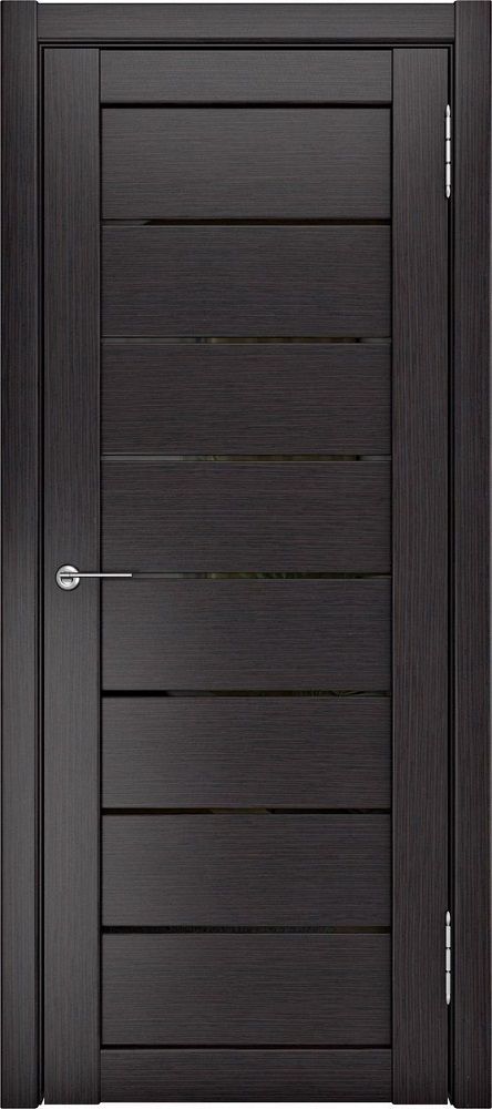 картинка Межкомнатная дверь ЛУ-7 Венге - Черный Лак магазин Дверкин 