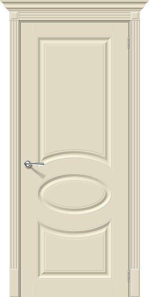 картинка Межкомнатная крашенная дверь Скинни-20 Эмаль Cream магазин Дверкин 